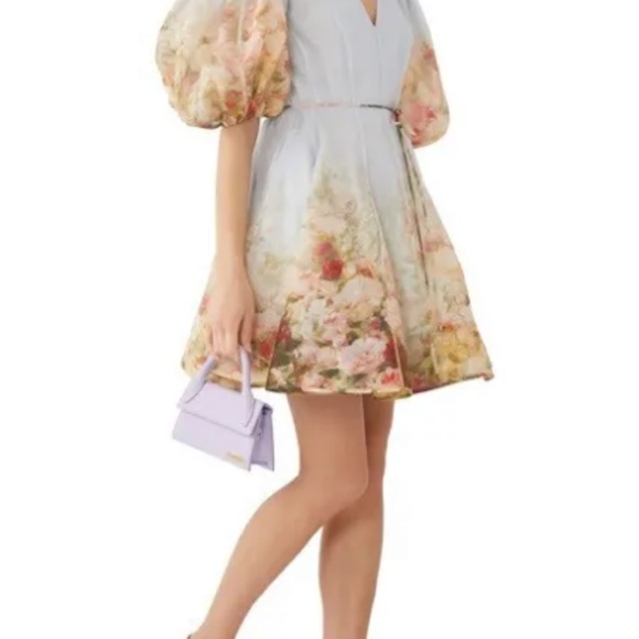 ZIMMERMANN Brand New Luminosity Flip Organza Dress (Silk/Linen) AU 1/US 4-6 - Picture 9 of 12